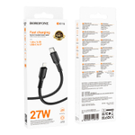 Кабель Lightning -TypeC BOROFONE BX116 PD 27W (черный) 1м