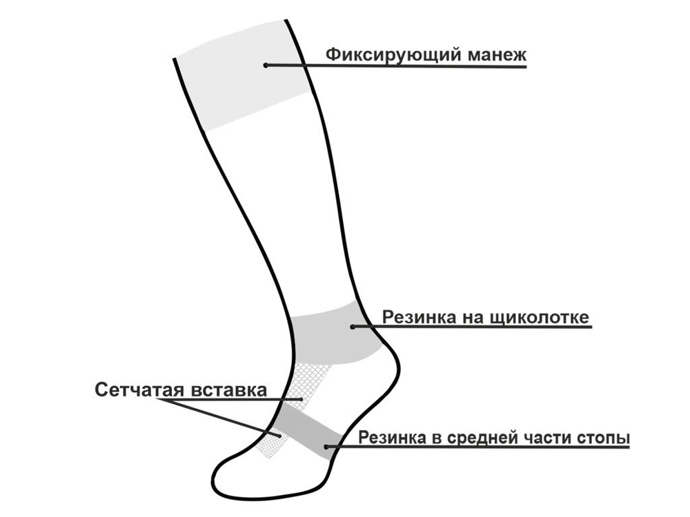 Гетры футбольные красные размер 25-27