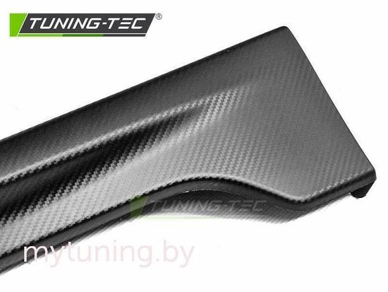 Комплект накладок на пороги для Suzuki Swift IV (17-...) под карбон в стиле Sport