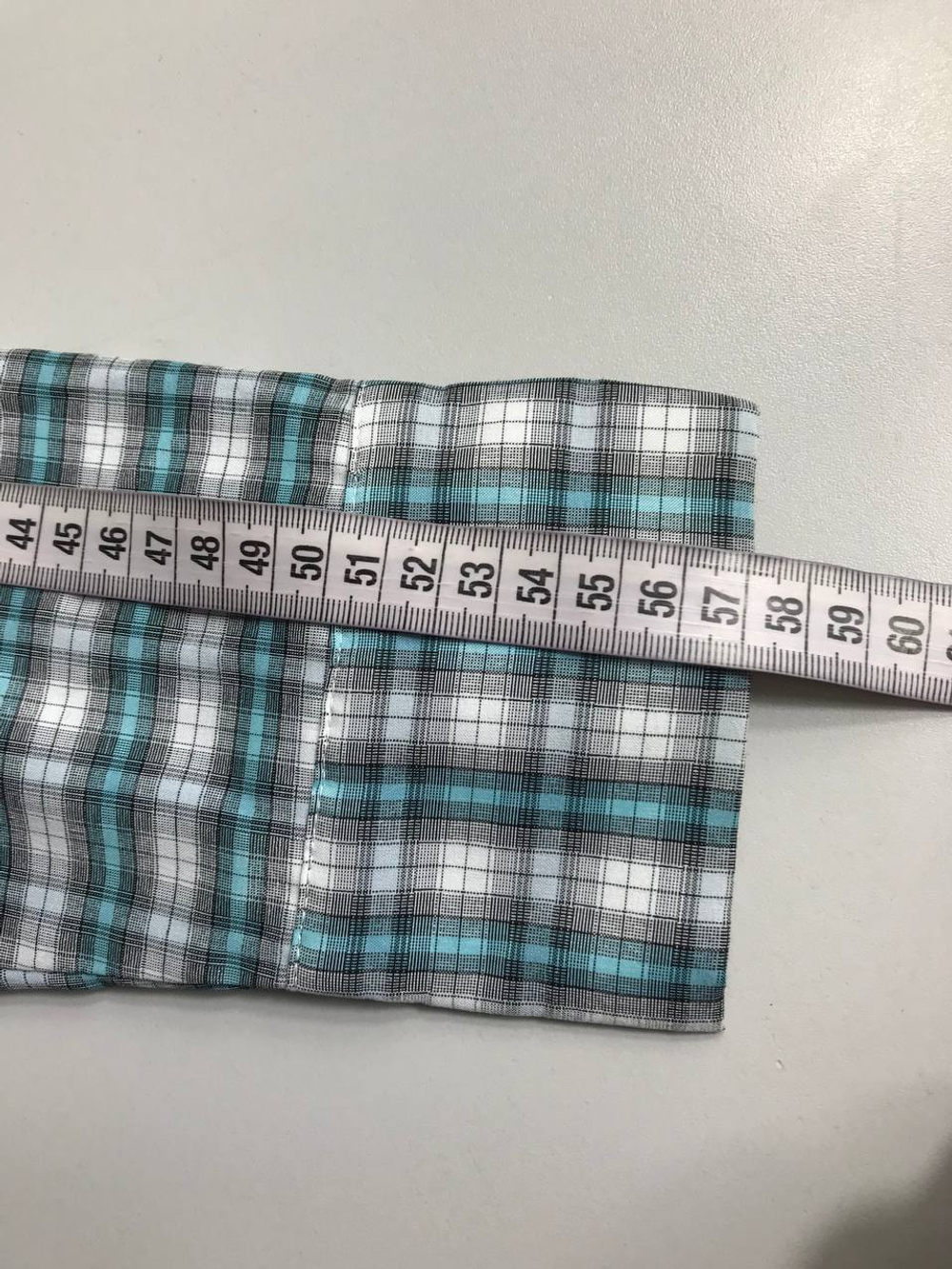 Рубашка в клетку по фигуре, маркировка М, 44-46 размер