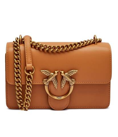 Кожаная сумка через плечо LOVE ONE MINI Pinko - коричневый(100074 A0F1)