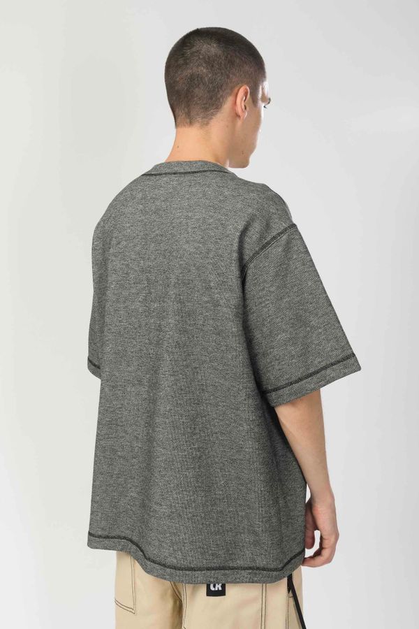 Футболка Just Like in 96 Антрацит Меланж/Желтый принт - фото 4