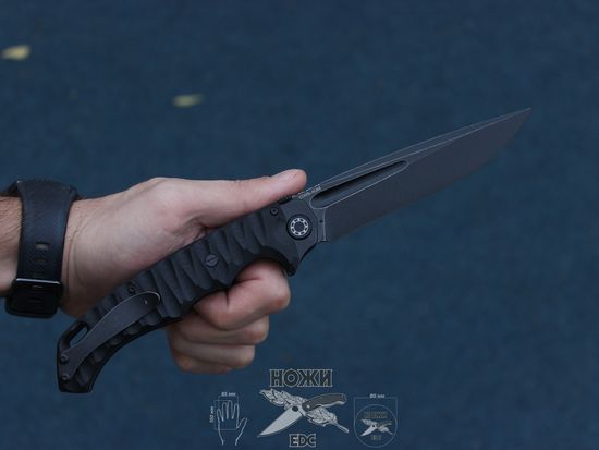 Складной нож НОКС Кугуар AUS8 (Black) c клинком из стали AUS-8, рукоять G10