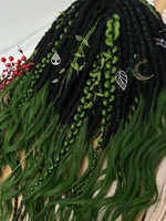 Фактурные войлочные дреды с кончиками из термоволокна