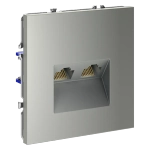 Розетка компьютерная встраиваемая VOLTUM S70 двойная RJ45+RJ45 кат.6, (сталь)