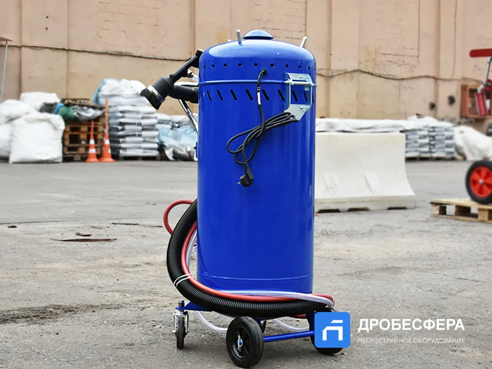 Пескоструйный аппарат беспылевой с рекуператором 106л AE&T T06528