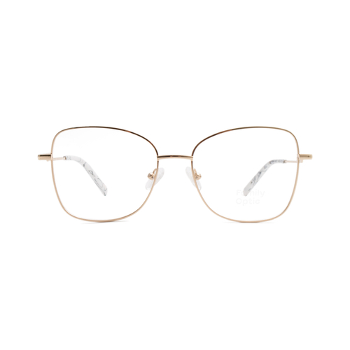 Оправа бабочка Family Optic MW1058 C4 золотая с белым