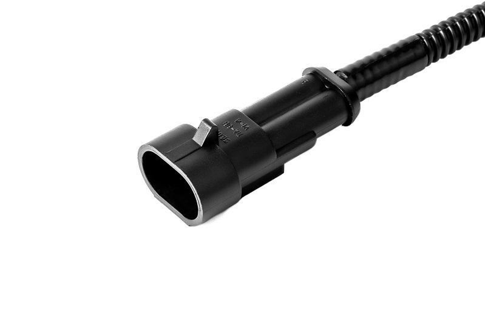 Разъем 2821041 (2pin) 2 контакта в гофре замка капота с выключателем сигнала открытого положения для Lada (ВАЗ).
