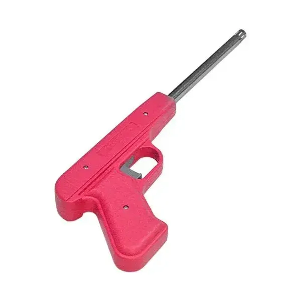 Пьезозажигалка JZDD-17-R, пистолет, красная