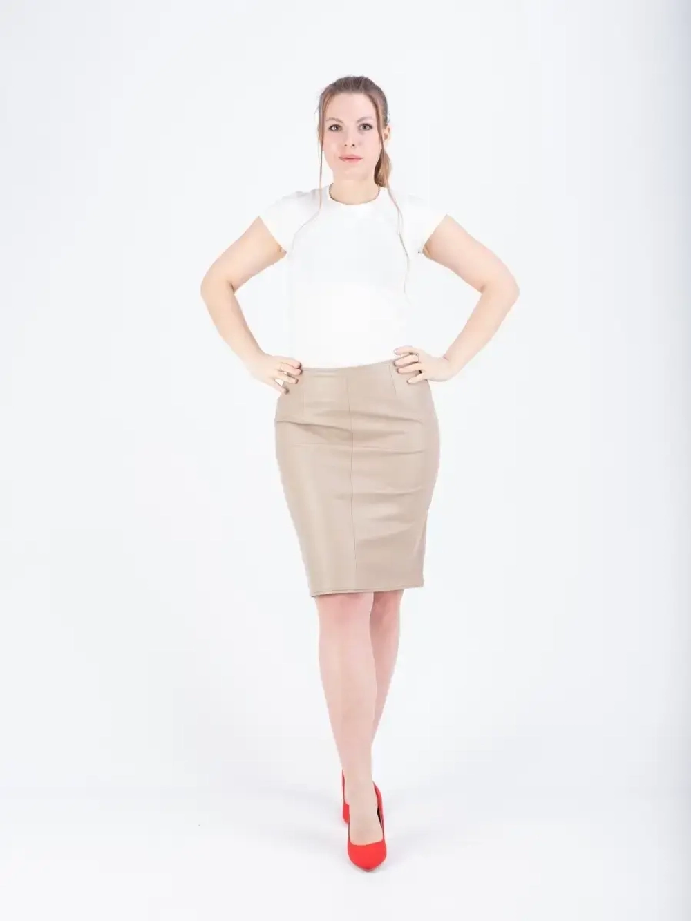 Юбка женская кожаная, юбка кожаная