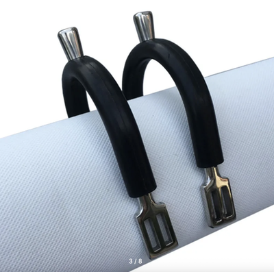 Шпоры топорики прорезиненные 17 мм (с нейлоновыми тренчиками)