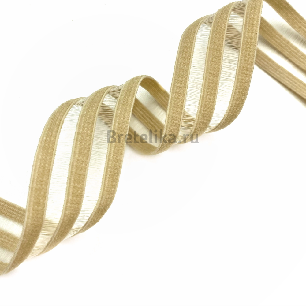 Отделочная резинка бежевая 20 мм