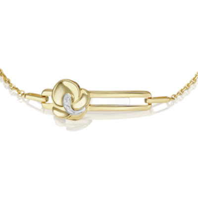 Браслет из лимонного золота c бриллиантами Артикул: 05-0740-00-101-1121