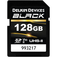 Карта памяти Delkin Devices Black SDXC 128GB UHS-II U3 V90, R/W 300/250 МБ/с