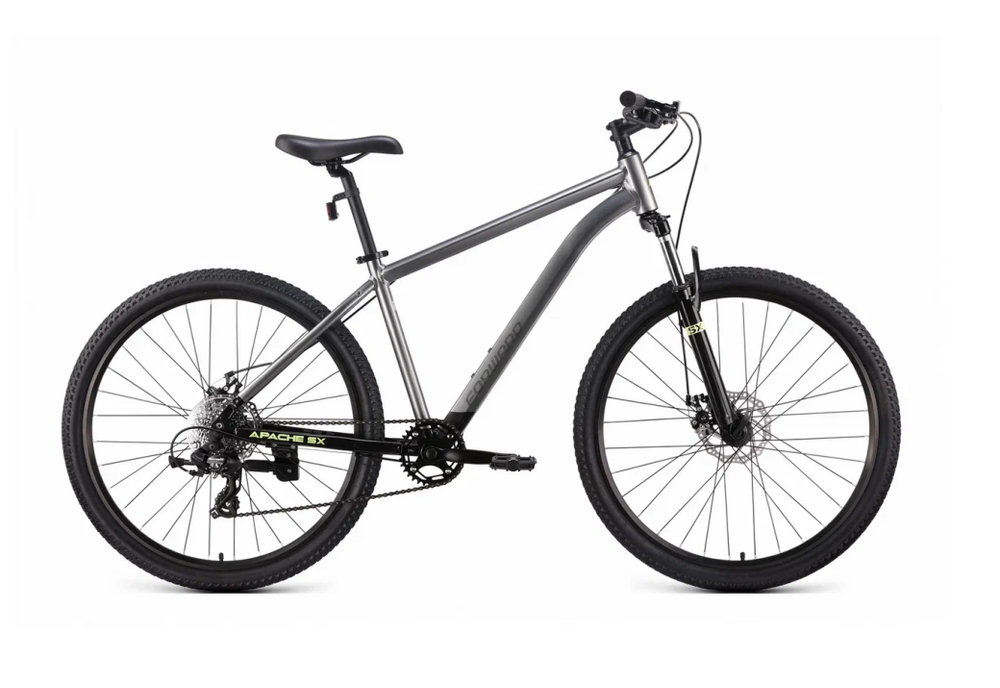 Велосипед 27.5" FORWARD APACHE SX,  рама 19" серый/чёрный 2026