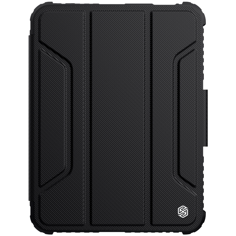 Чехол книжка от Nillkin для планшета iPad Mini 6 с 2021 года и iPad Mini 7 с 2024 года, серия Bumper Pro, с защитной шторкой для камеры
