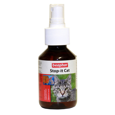Beaphar Stop-it Cat 100 мл - спрей отпугивающий для кошек (антигадин) 12527