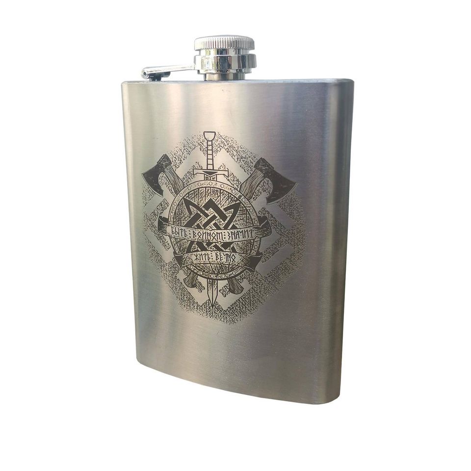 Фляжка с гравировкой Быть Воином 240 мл