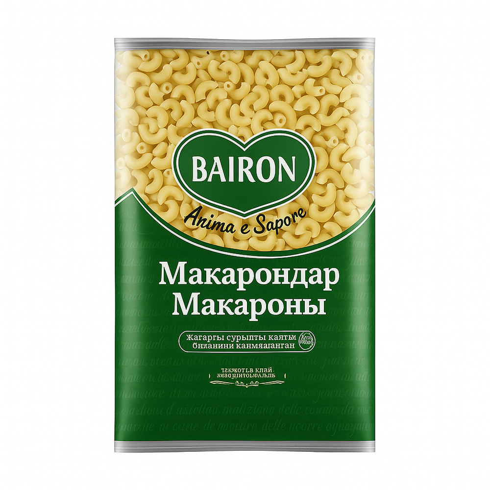Макароны загнутые крупные Байрон 2 кг