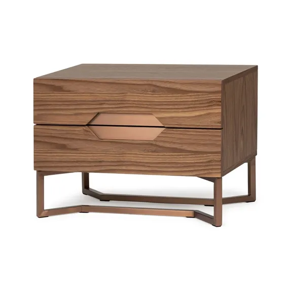 Прикроватная тумба Ambra 60х40 см, шпон ореха