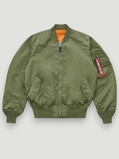 Куртка Бомбер Alpha Ind L-2B Loose Flight Jacket (олива - s.green)
