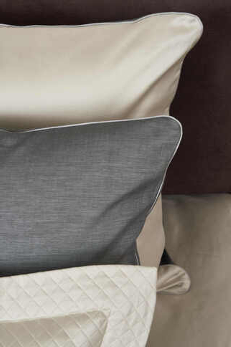 Постельное белье 2 спальное евро Сlaire Batiste Lot Bеcolour Smeraldo графит-жемчуг