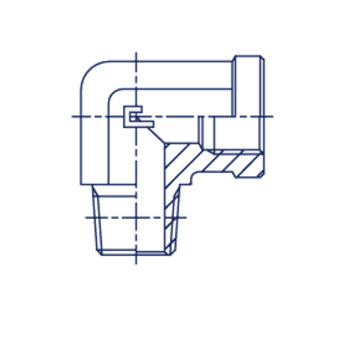 Штуцер FSC90 BSP 1/2 - BSPT 1/2