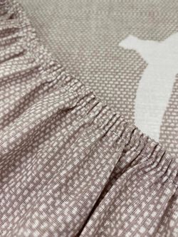 Постельное белье перкаль Сказка "Чайки" 1,5-сп Наволочка 50х70 см 1 шт Простынь на резинке 90x200 см Пододеяльник 145x215 см