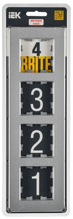 Рамка четверная  IEK BR-M42-M-01-K47
