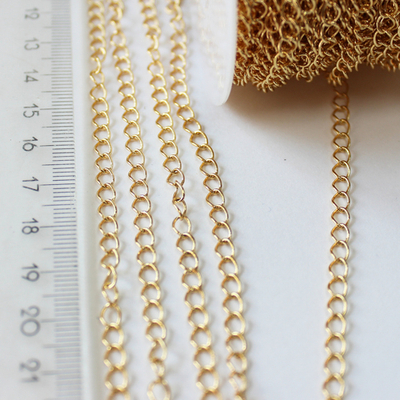 Цепь люкс позолота 5х3.5мм (10СМ)