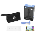 Анальная пробка для ношения цвета сирень 9,6см b-Vibe Snug Plug 1 BV-007-VLT