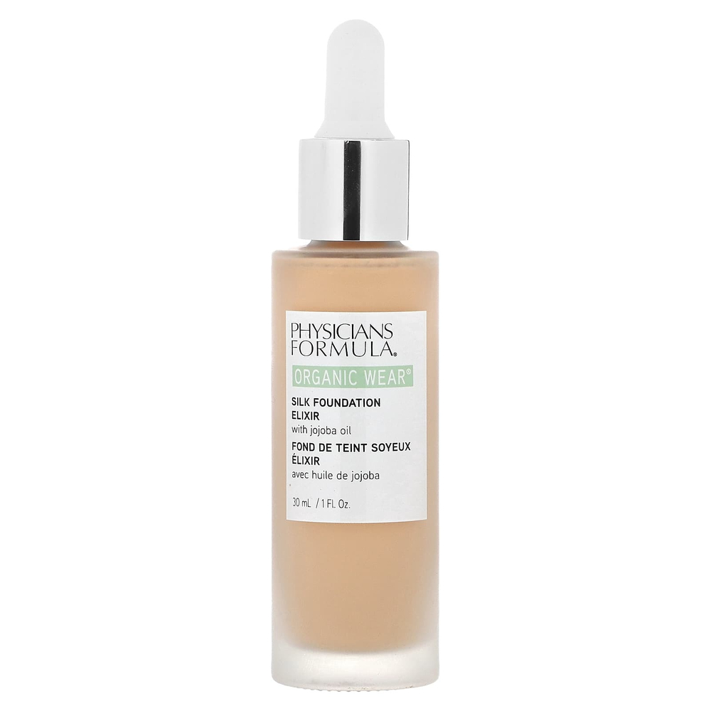 Physicians Formula, Organic Wear, эликсир для шелковой основы с маслом жожоба, легкий, 30 мл (1 жидк. унц.)