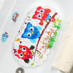 Коврик для ванны 65×37 см "Совы", ракушка 4349385