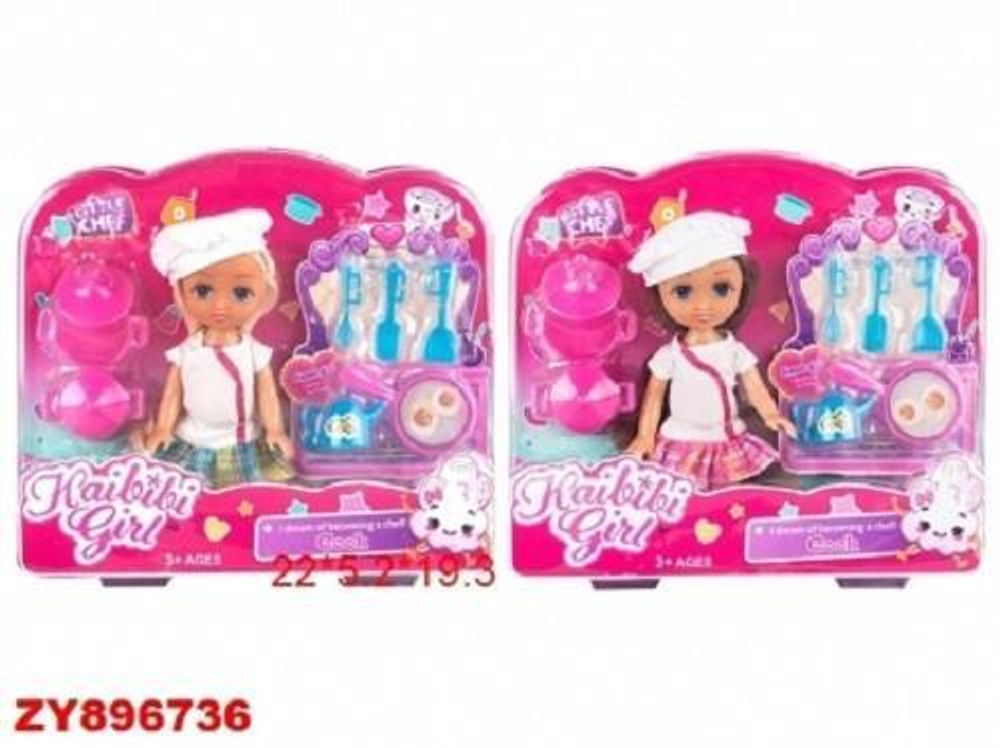 Кукла классическая 17см "Летний наряд" в ассорт. (ZY896736)