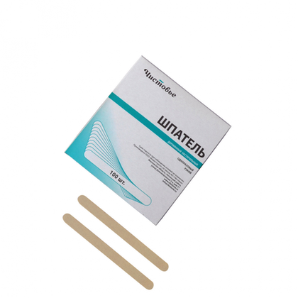 Шпатель ЧИСТОВЬЕ  одноразовый узкий (100 шт)