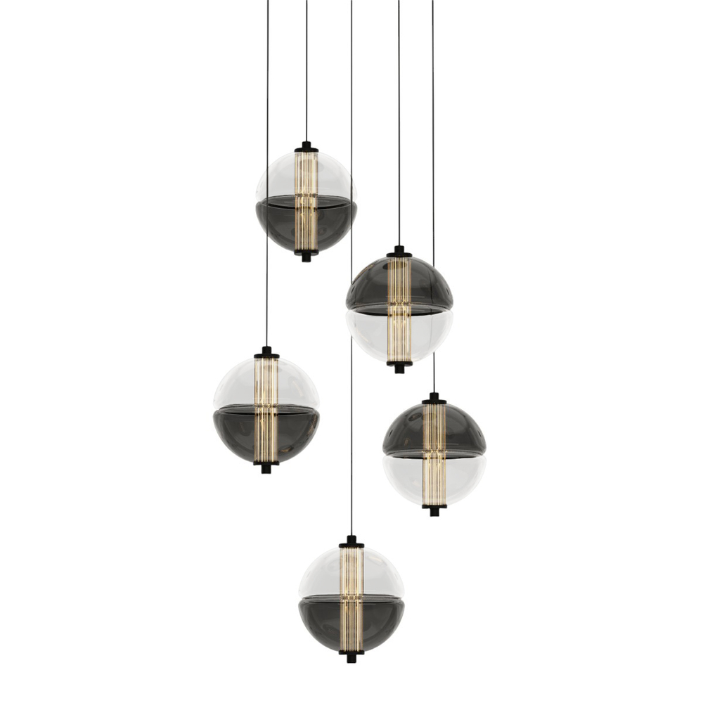 Подвесной светильник MD24022079-5A black/smoky