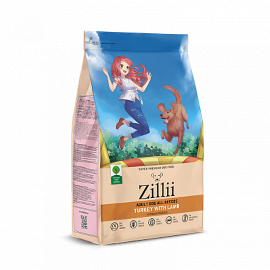 Zillii Adult Dog Сухой корм для взрослых собак Индейка с ягненком