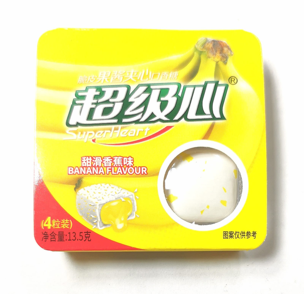 Жевательная резинка БАНАН 4 в блистере 13,5гр