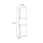 Уличный настенный светильник Arte Lamp MINCHIR A8306AL-2BK
