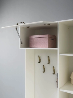 Прихожая Ливерпуль 13.21 Белый/Ясень ваниль