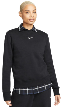 Женская теннисная куртка Nike Sportwear Phoenix Fleece - black/sail