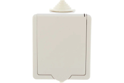 IP44 Розетка брызгозащищенная откр.уст.с з/к одномест.(16А) РА16-660