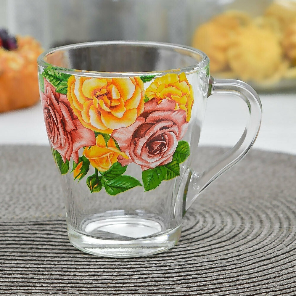 Кружка 250мл Цветы и ягодки