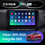 Teyes SPRO Plus 9"для Renault Triber, Nissan Magnite 2019-2021 (прав)