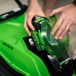 Аккумуляторная газонокосилка Greenworks G40LM41K8 40В (1 x 8 Ач, Быстрое ЗУ) нож 41 см, 2504707U8F