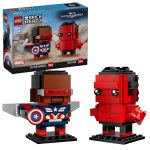 Конструктор LEGO BrickHeadz 40668 Капитан Америка и Красный Халк