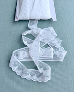 Кружево однотонное эластичное 100% п/э. ш-25мм