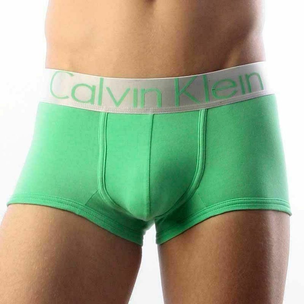 Мужские трусы хипсы зеленые Calvin Klein Boxer Green