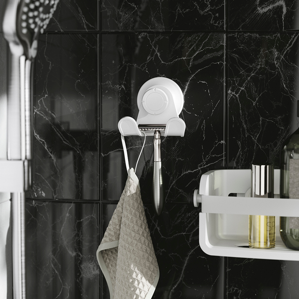 Крючок универсальный flex adhesive, белый