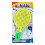 Набор ракетки детские 38 см. пластик 2 шт., волан, мячики 2 шт., блистер